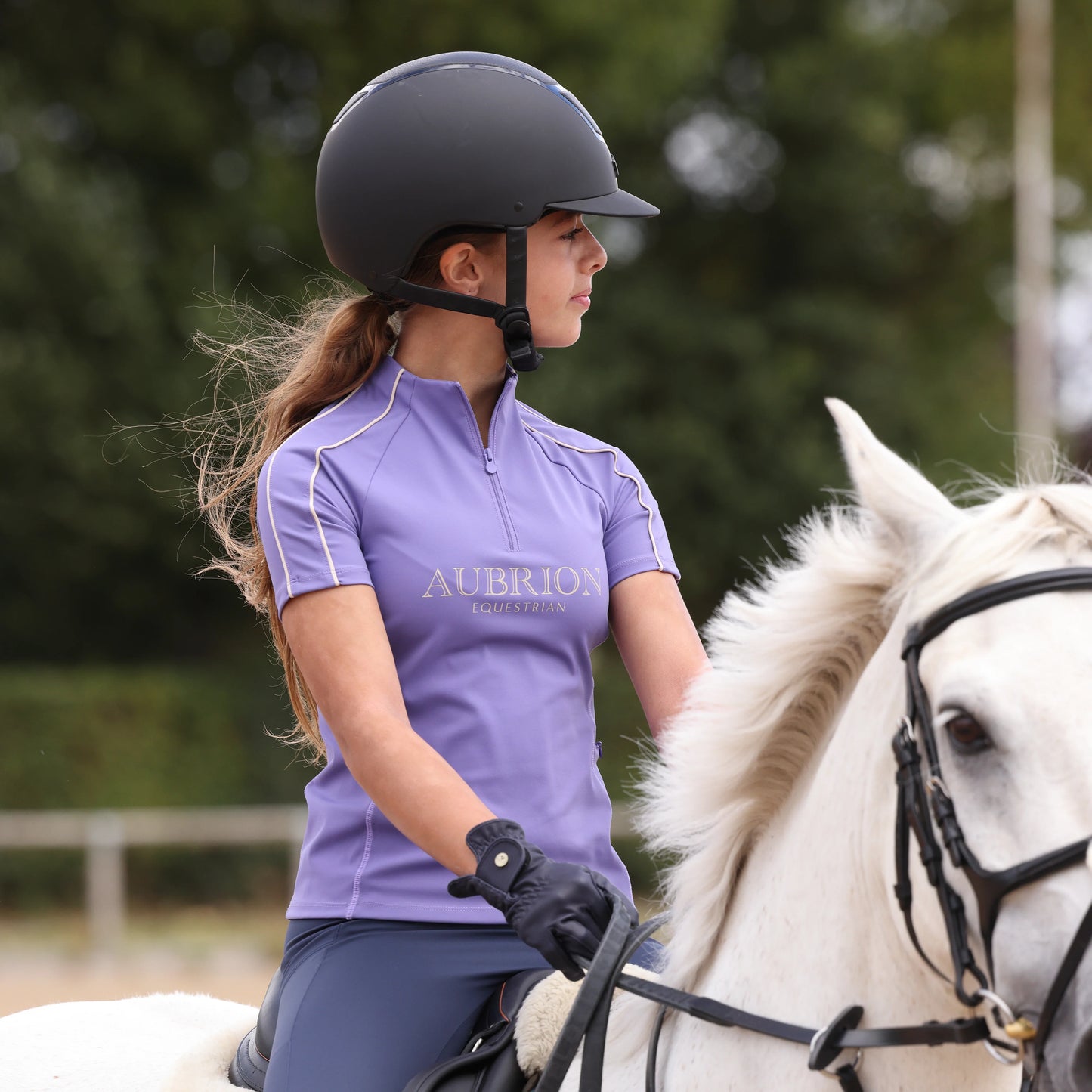 Aubrion Equestrian Kids Short Sleeve Base Layer - Children’s Riding Top