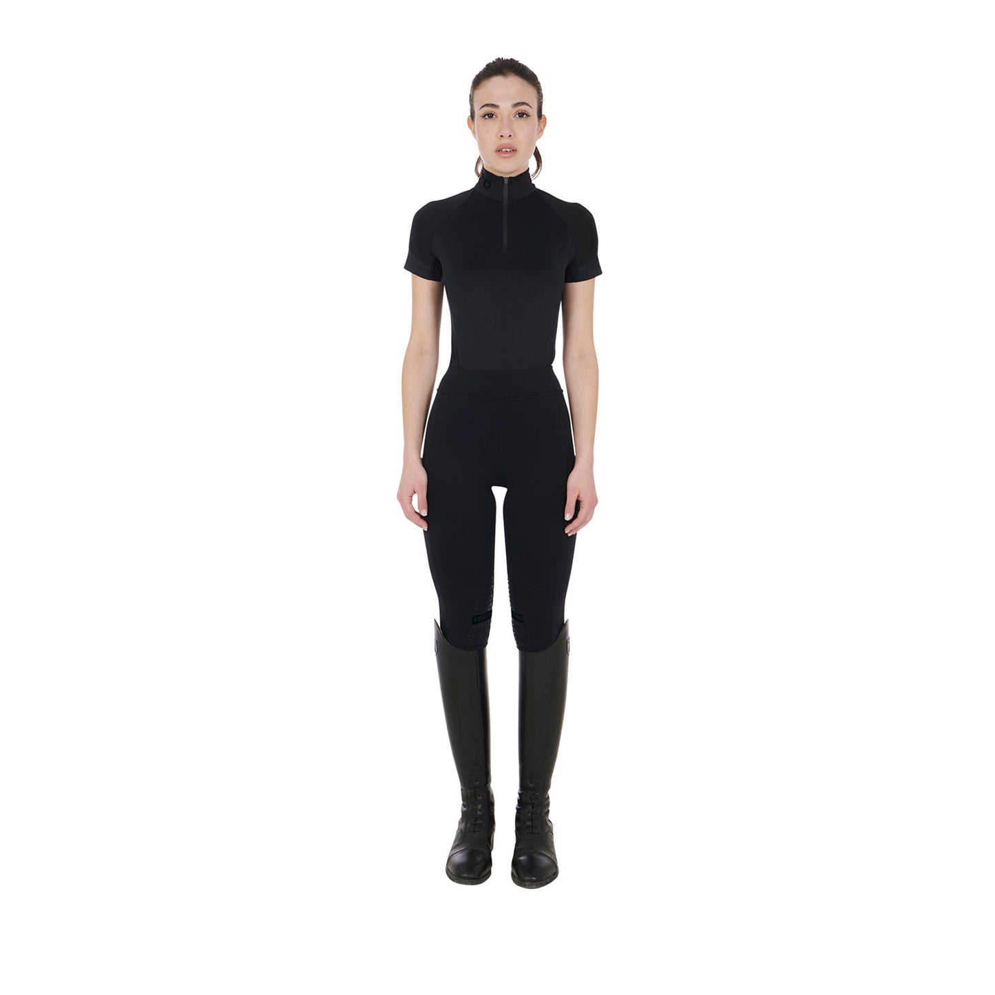 Women’s Slim Fit Short Sleeve Base Layer - Equestrian Riding Top