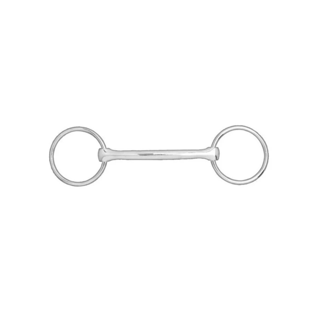 Horze Mullen Mouth Loose Ring Snaffle Bit - Stainless Steel - 12.5cm