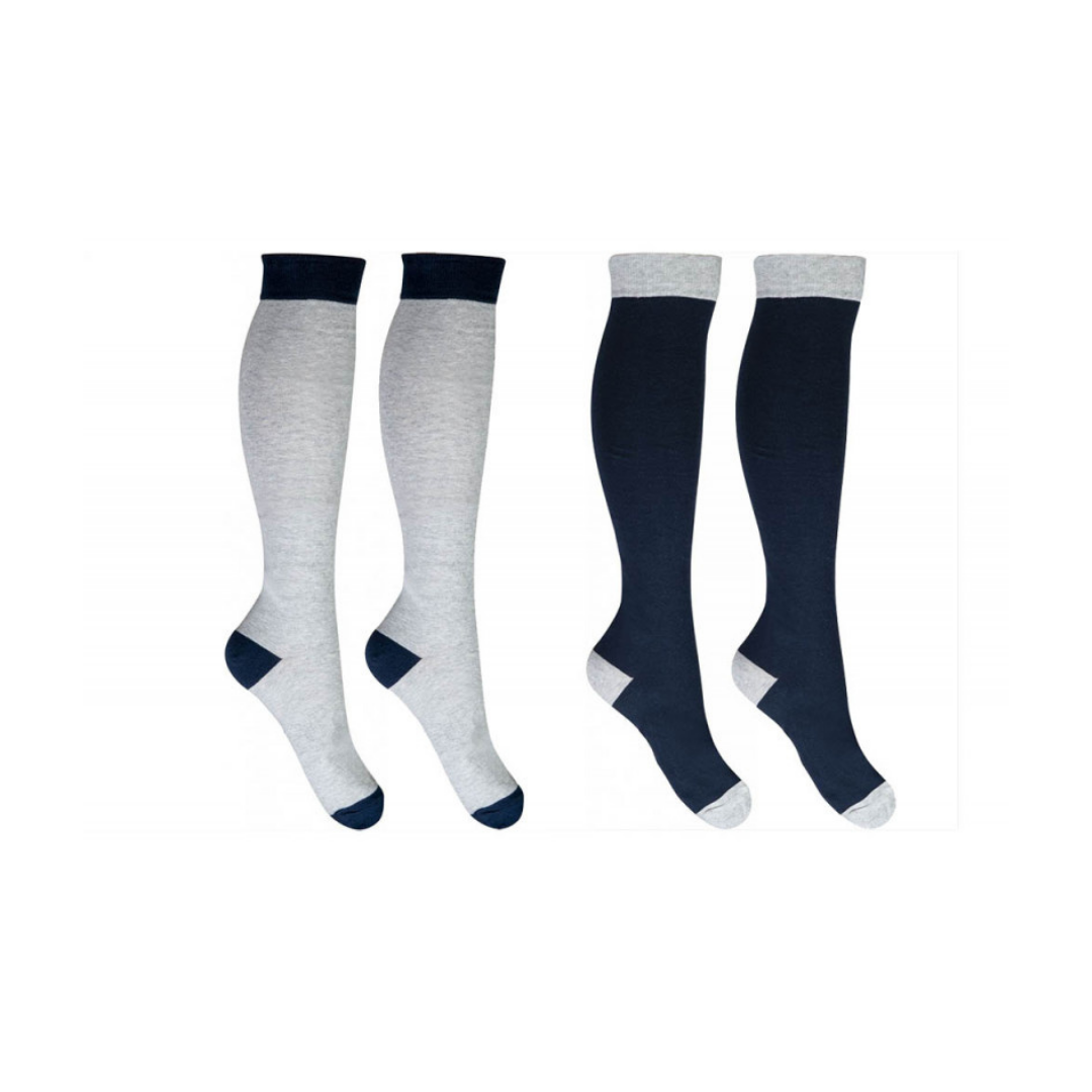 HKM Men's Microcotton Riding Socks - Set of 2
