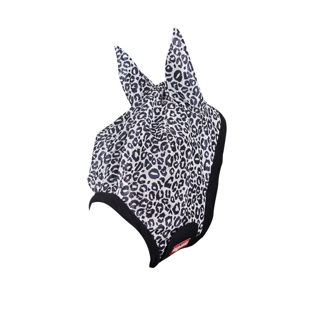 Premiere Full Face Fly Mask with Ears - Leopard Print - Full