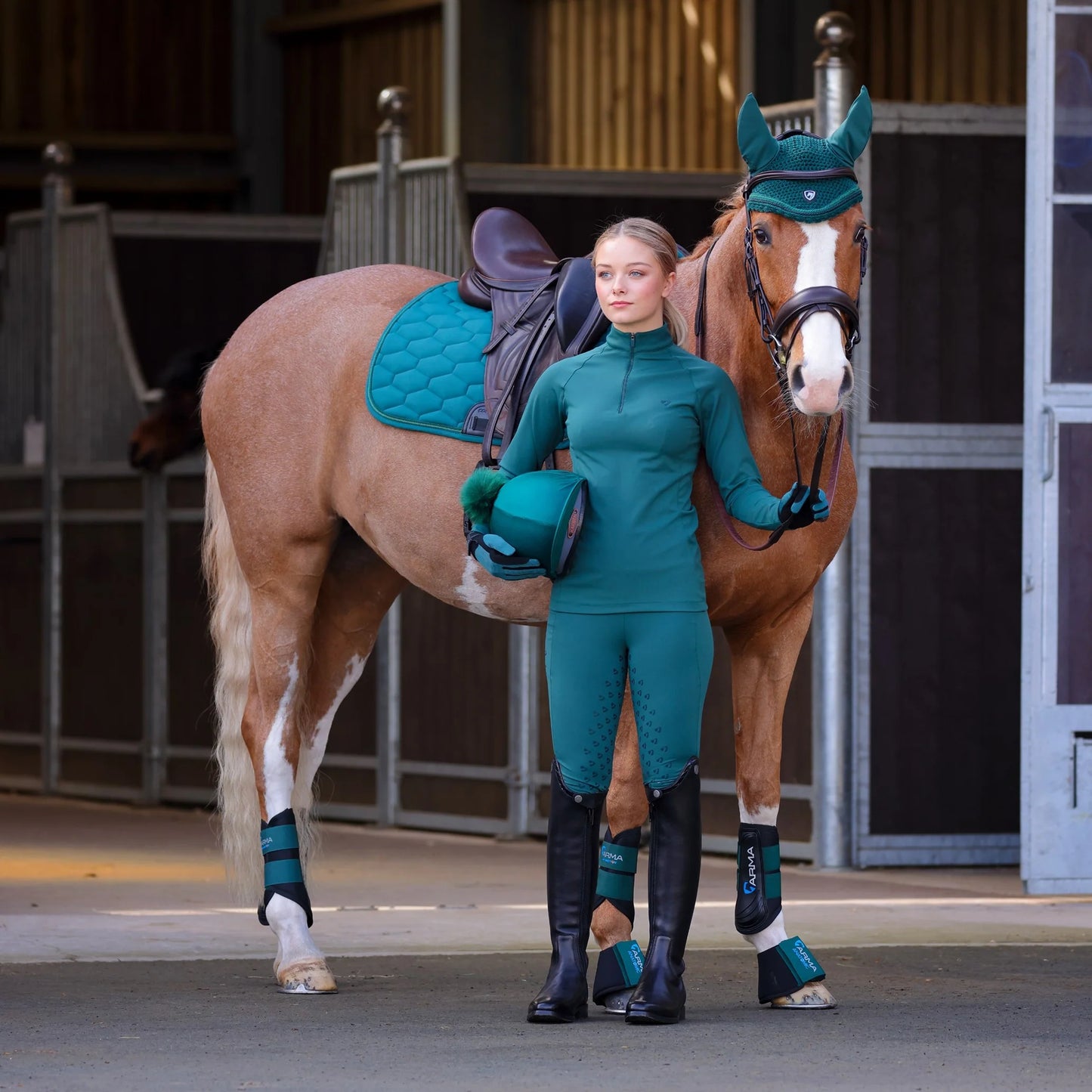 Aubrion Eltar Riding Tights - High Waist Full Grip Tights