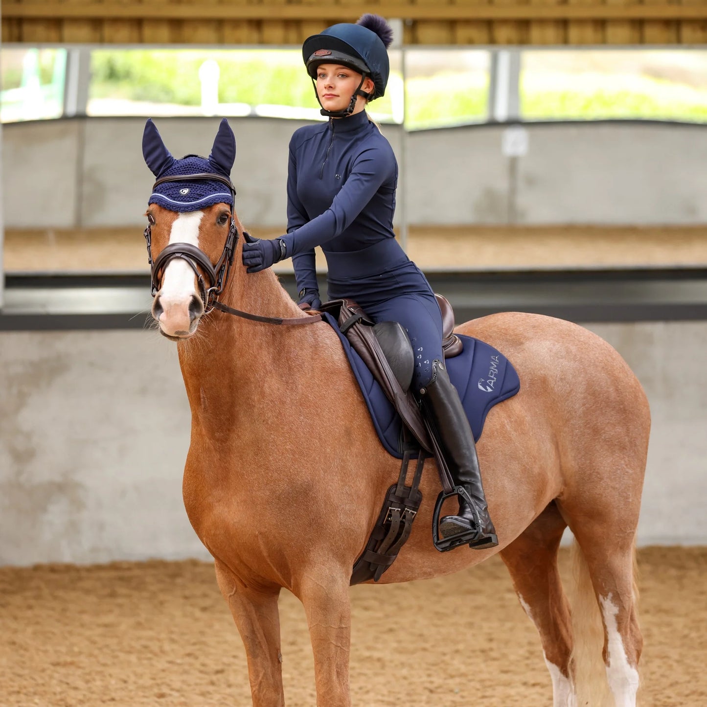 Aubrion Eltar Riding Tights - High Waist Full Grip Tights