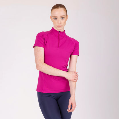 Aubrion React Short Sleeve Base Layer UPF 50+ - Women’s Equestrian Riding Top