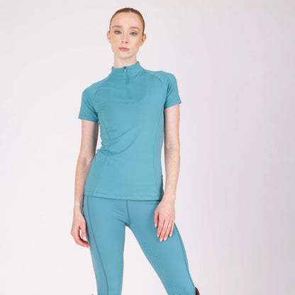 Aubrion React Short Sleeve Base Layer UPF 50+ - Women’s Equestrian Riding Top