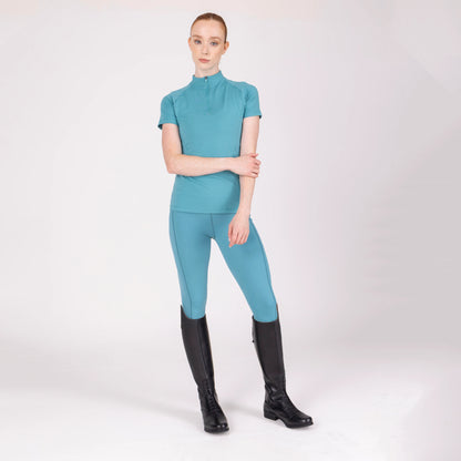 Aubrion React Short Sleeve Base Layer UPF 50+ - Women’s Equestrian Riding Top