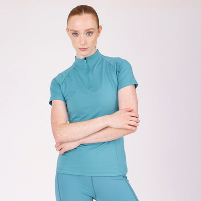 Aubrion React Short Sleeve Base Layer UPF 50+ - Women’s Equestrian Riding Top