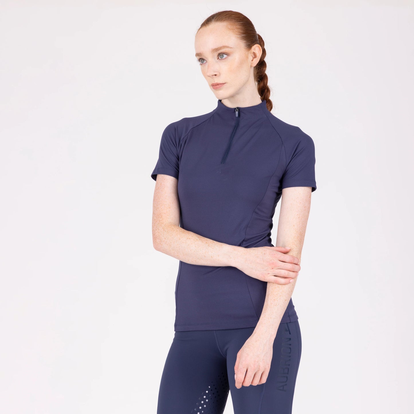 Aubrion React Short Sleeve Base Layer UPF 50+ - Women’s Equestrian Riding Top