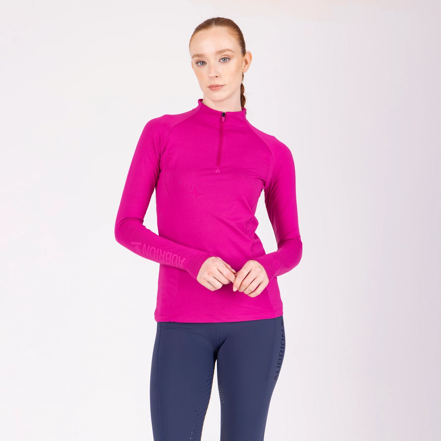 Aubrion React Summer Long Sleeve Base Layer UPF 50+ - Women’s Equestrian Riding Top