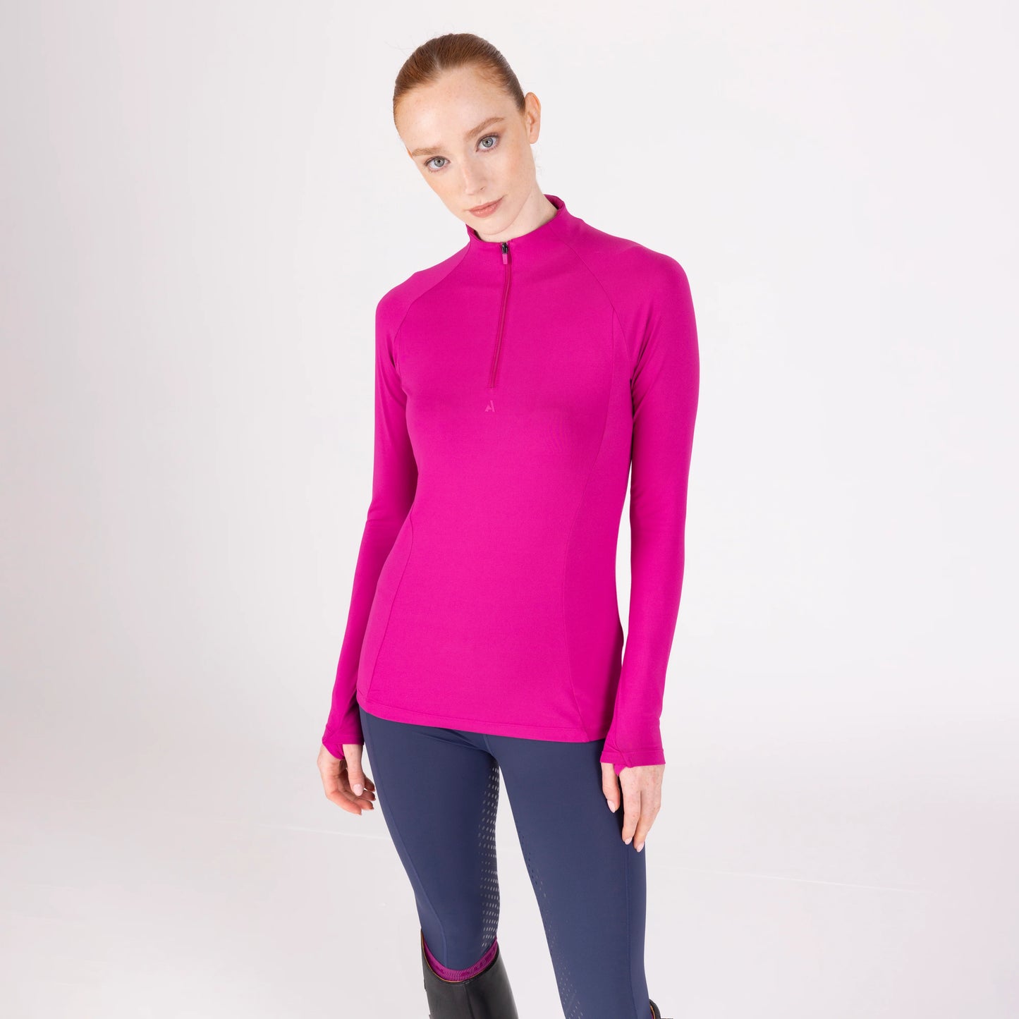 Aubrion React Summer Long Sleeve Base Layer UPF 50+ - Women’s Equestrian Riding Top