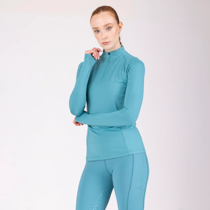 Aubrion React Summer Long Sleeve Base Layer UPF 50+ - Women’s Equestrian Riding Top