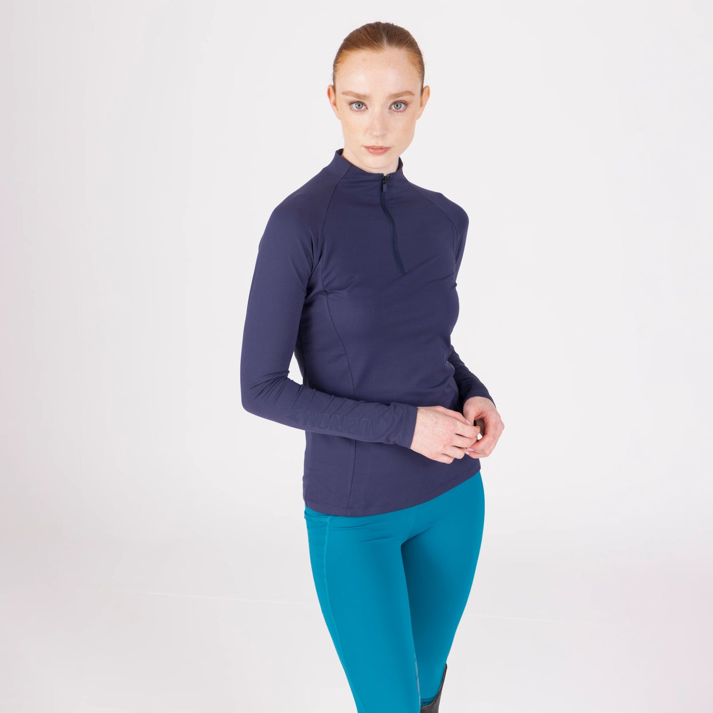 Aubrion React Summer Long Sleeve Base Layer UPF 50+ - Women’s Equestrian Riding Top