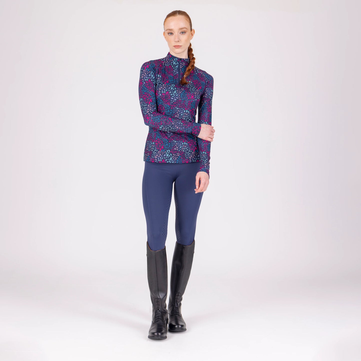 Aubrion React Non-Stop Riding Tights - Full Grip Equestrian Leggings