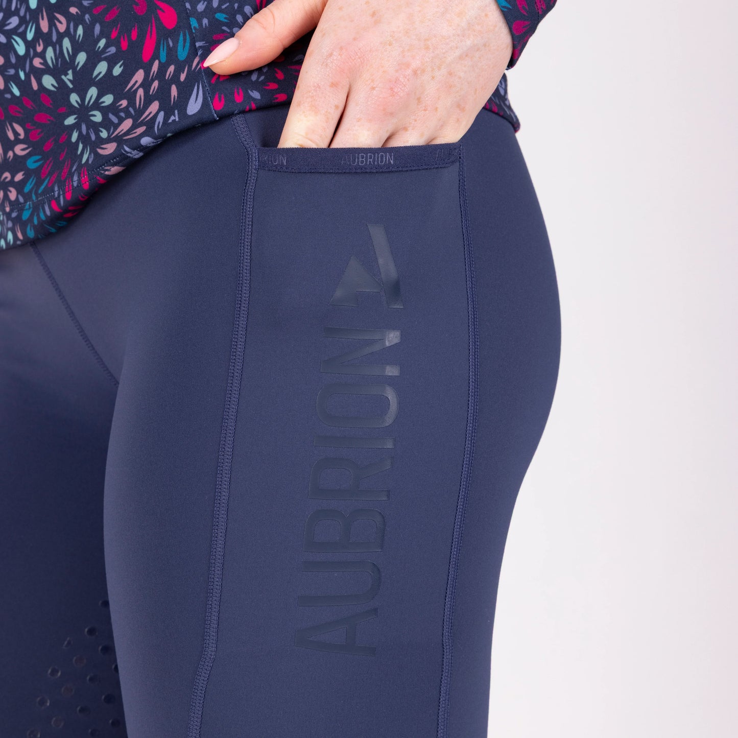 Aubrion React Non-Stop Riding Tights - Full Grip Equestrian Leggings
