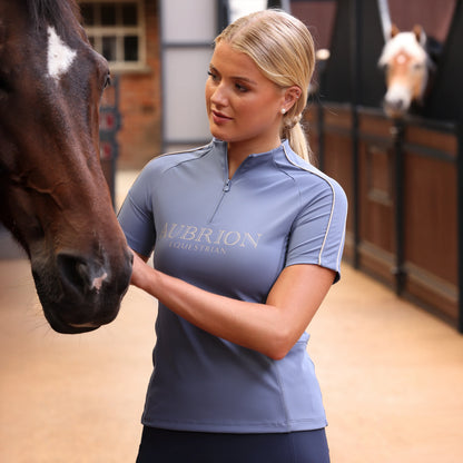 Aubrion Equestrian Short Sleeve Base Layer - Women’s Riding Top