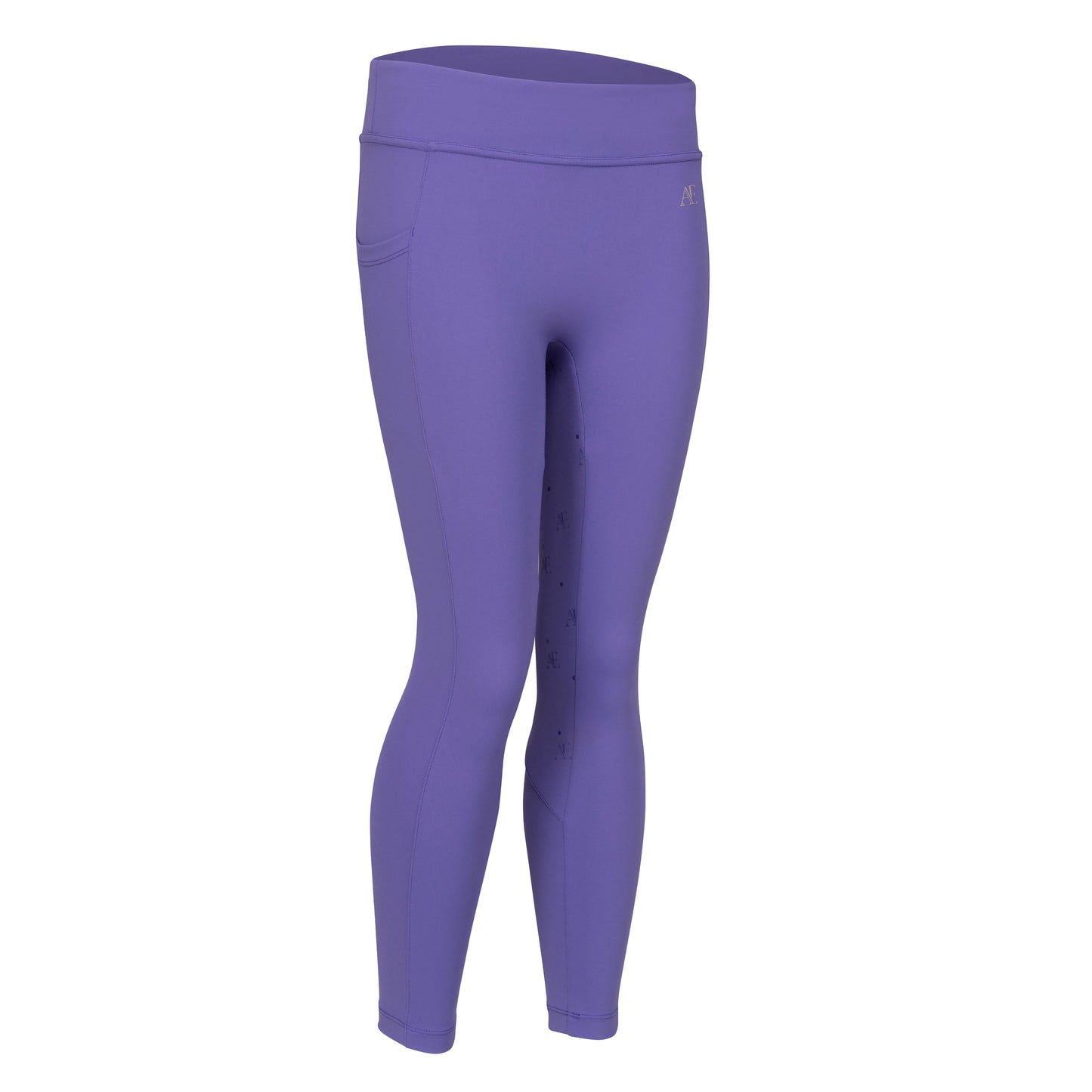 Aubrion Equestrian Young Rider Riding Tights - Kids Full Grip Leggings