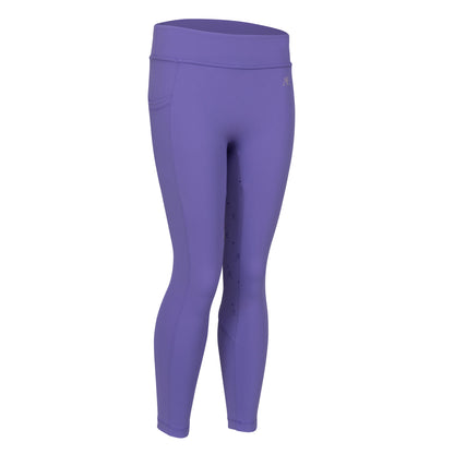 Aubrion Equestrian Young Rider Riding Tights - Kids Full Grip Leggings