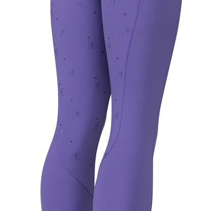 Aubrion Equestrian Young Rider Riding Tights - Kids Full Grip Leggings