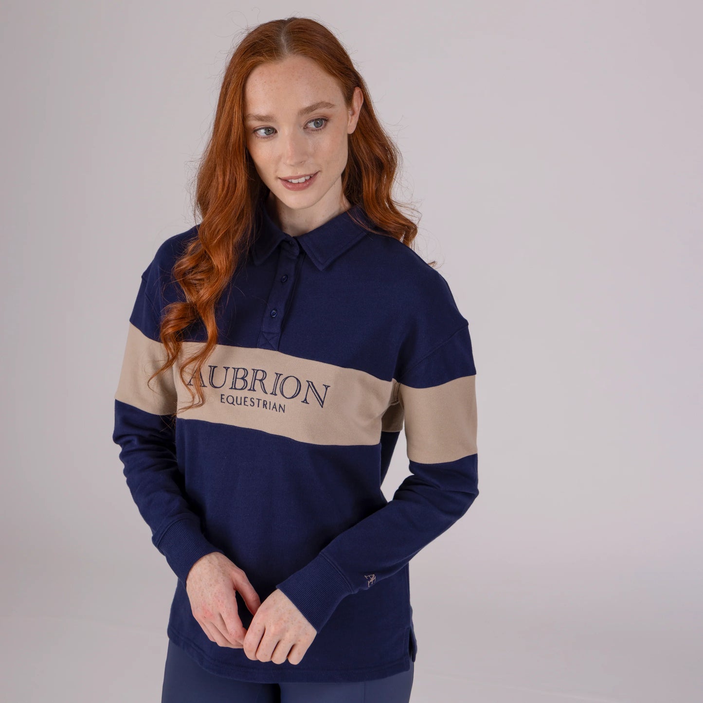 Aubrion Equestrian Button Sweatshirt - Women’s Riding Sweatshirt
