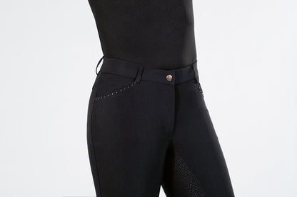 Glamour Rosegold Riding Breeches - Elegant Silicone Seat Breeches