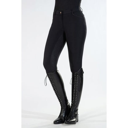 Glamour Rosegold Riding Breeches - Elegant Silicone Seat Breeches