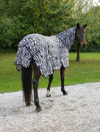 RugBe Zebra Fly & Eczema Blanket - Horse Fly Protection Rug