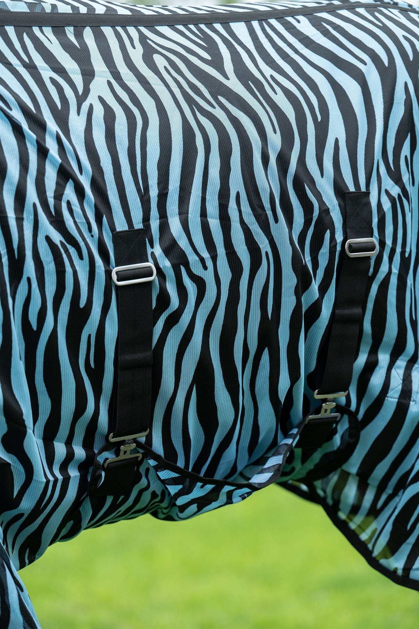 Zebra Aqua Fly Rug with Neck - Horse Fly Sheet