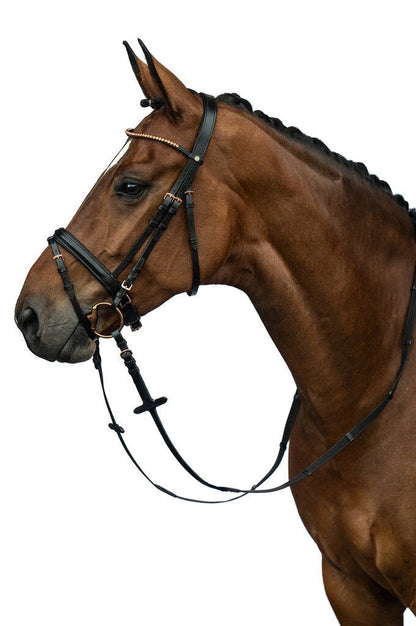 Rosegold Glamour Style Bridle - Elegant Leather Horse Bridle