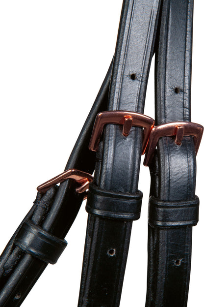 Rosegold Glamour Style Bridle - Elegant Leather Horse Bridle