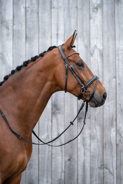Rosegold Glamour Style Bridle - Elegant Leather Horse Bridle
