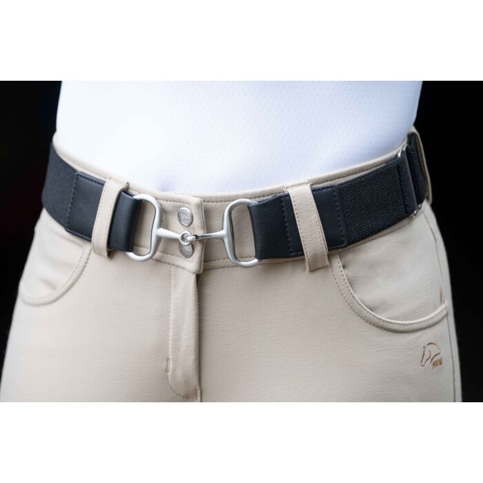 Hunter Elastic Belt Black 5cm - Stretch Riding Belt