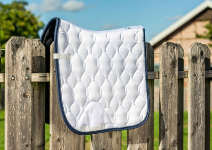 Competition Dressage Saddle Cloth White - Elegant Dressage Saddle Pad