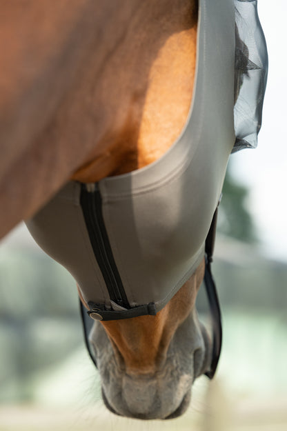 Elastic Anti-Fly Mask With Nose Protection - Horse Fly Mask