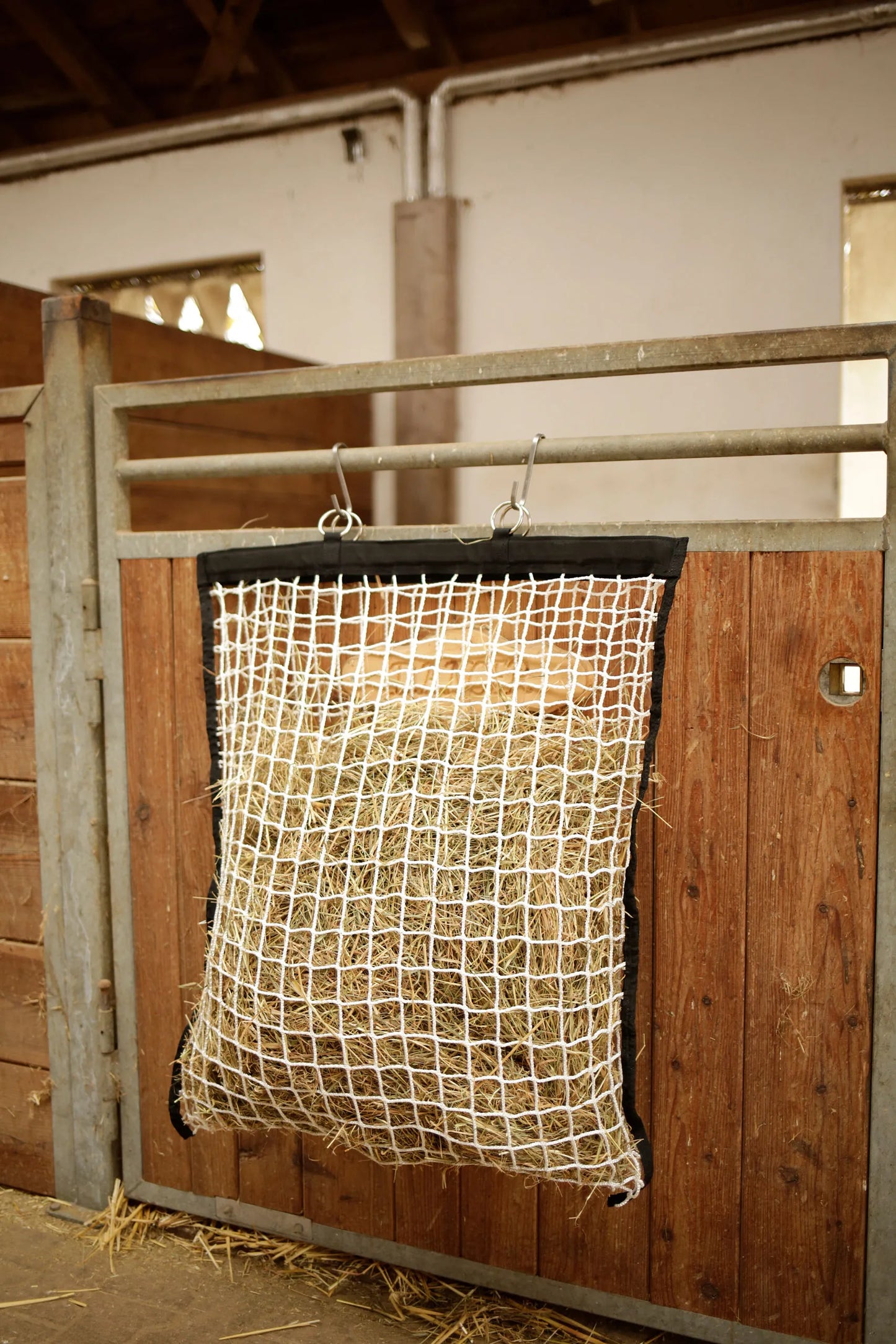 Easy Fill Hay Net - Horse Hay Feeder with Filling Aid