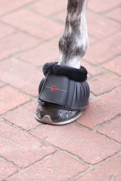 Rubber Hoof Boots with Teddy Fleece - Horse Over Reach Boots