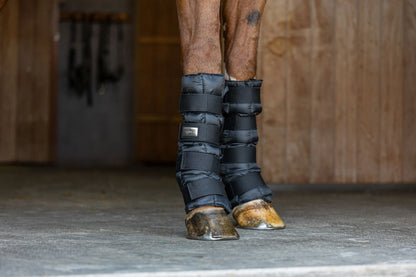 Cooling Gaiters with Cold Packs - Black Horse Leg Cooling Boots (2pcs)