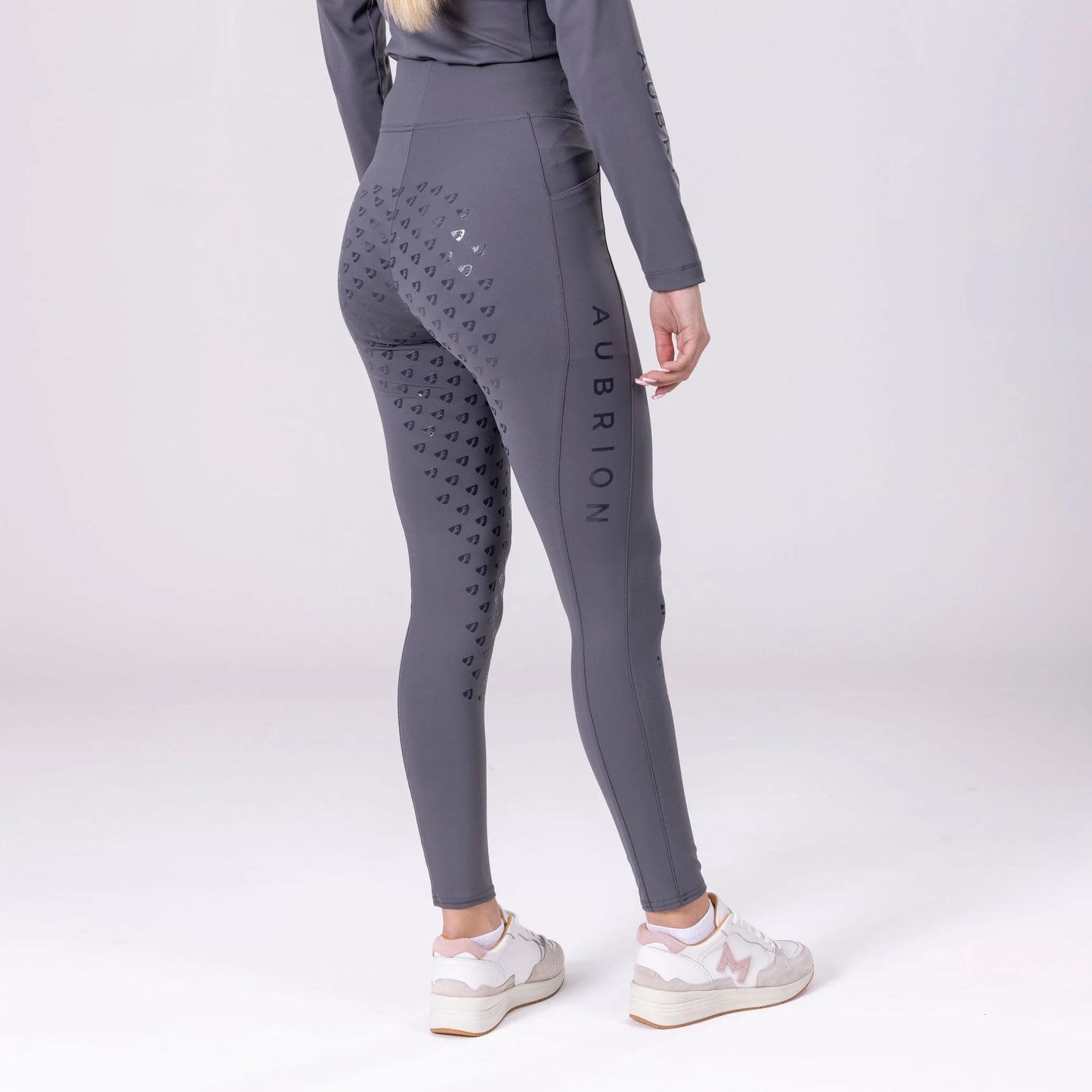 Aubrion Eltar Riding Tights - High Waist Full Grip Tights