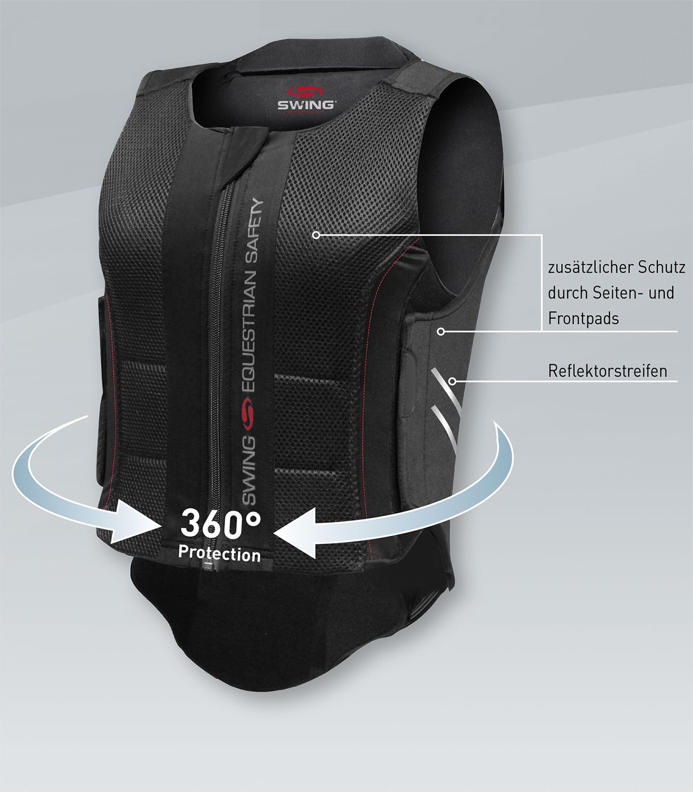 Swing P07 Flexible Back Protector - Adults Equestrian Body Protector