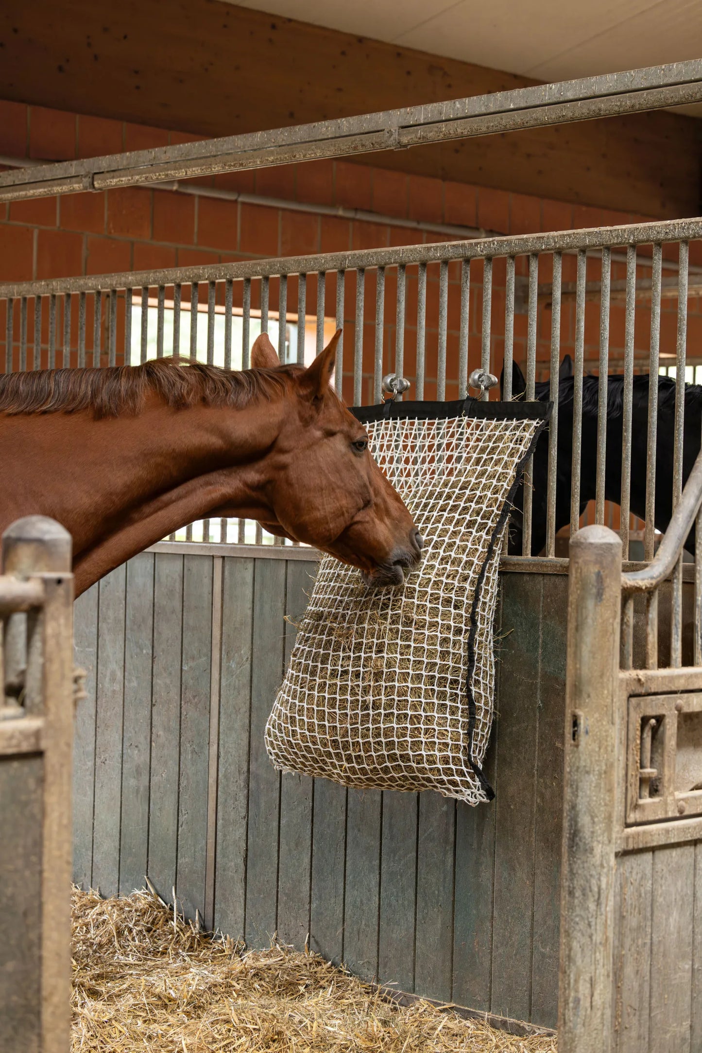 Easy Fill Hay Net - Horse Hay Feeder with Filling Aid