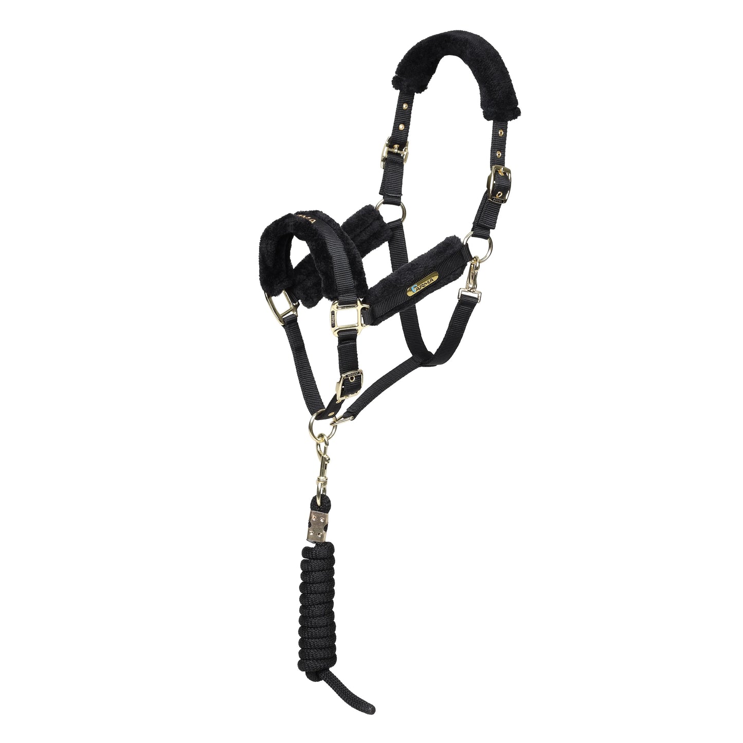 ARMA Logo Padded Headcollar with Lead Rope - Horse Headcollar Set