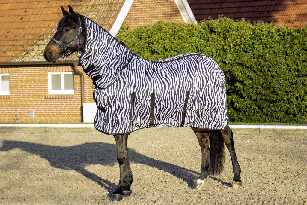 Zebra Fly Rug with Neck - Horse Fly Sheet