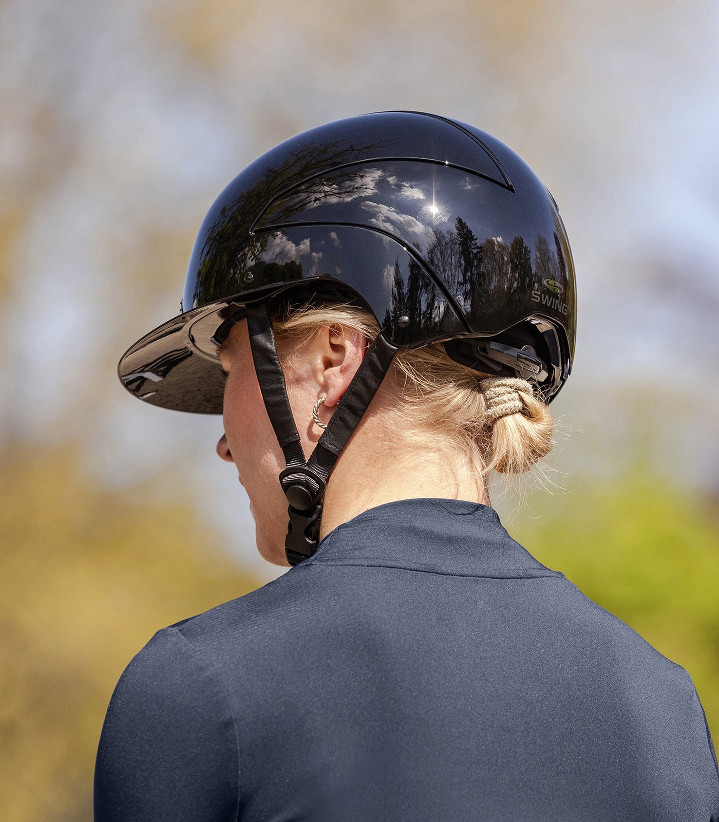 Swing H24 Lady Glossy Riding Helmet - Equestrian Safety Helmet