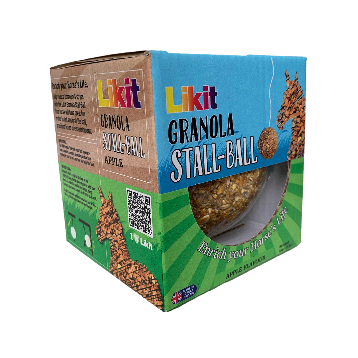 Likit Granola Apple Stall Ball - Horse Treat Toy - 1.6kg
