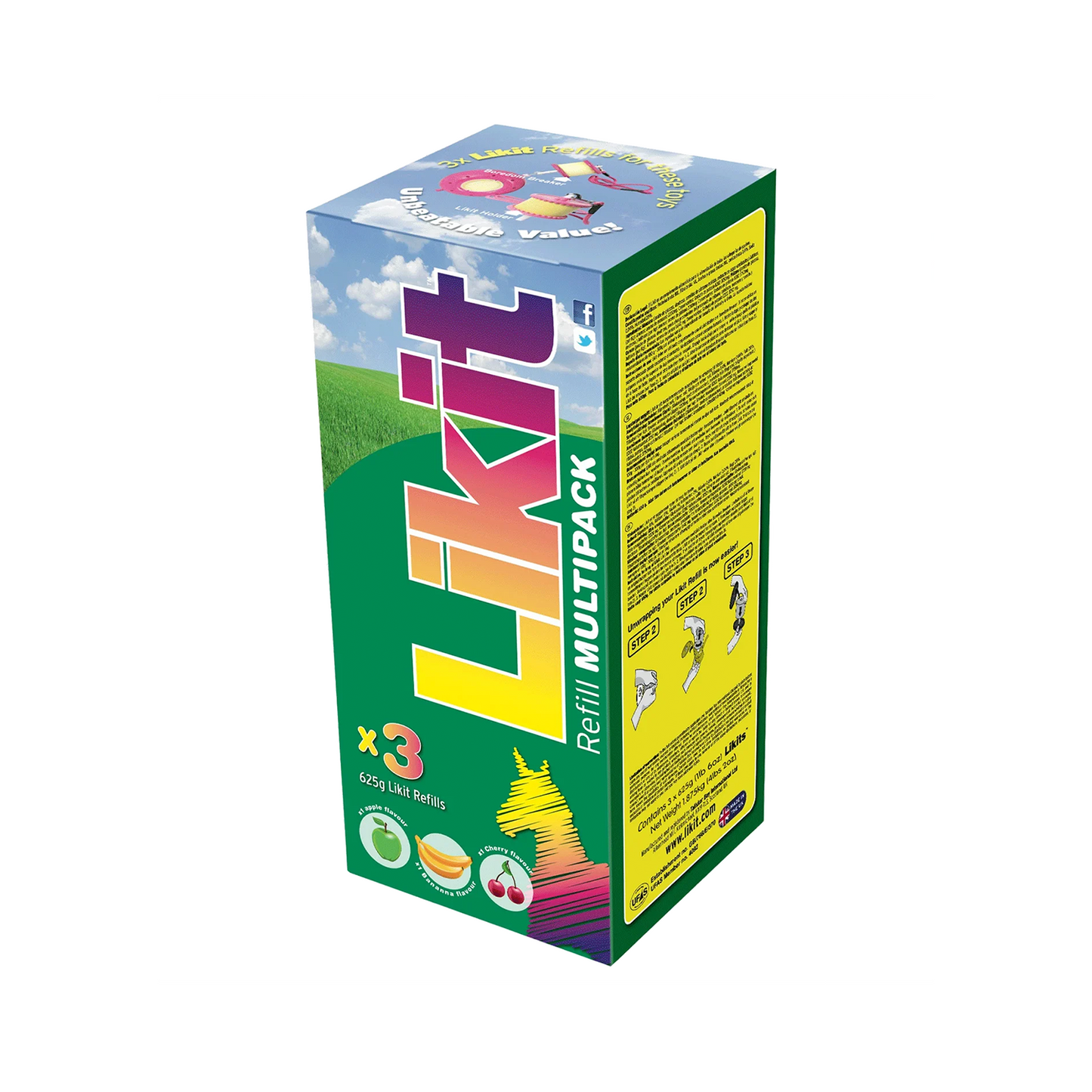 Likit Multipack Horse Treat Refills - 3 x 625g