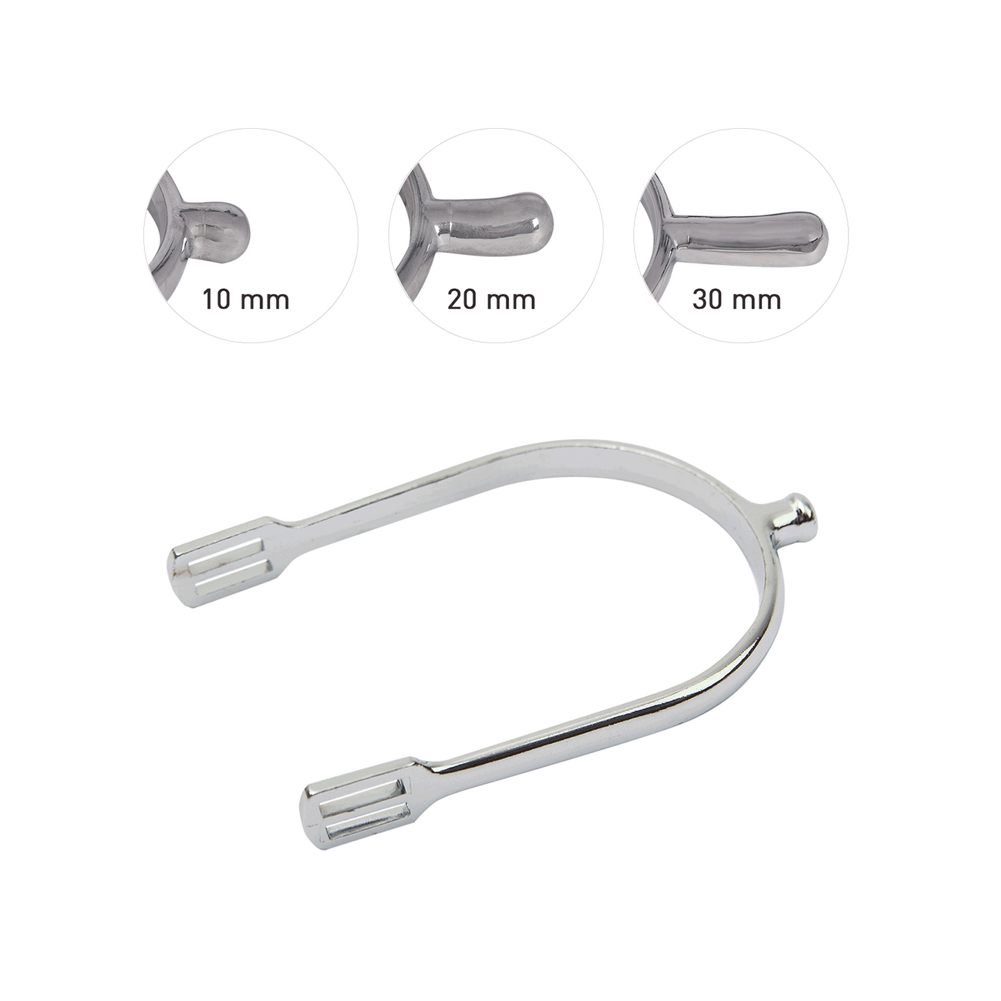 Ladies Spurs with Straps - 20mm Equestrian Spurs