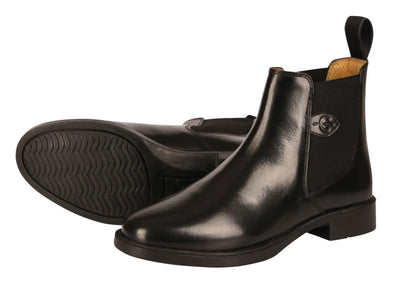 Classic Leather Riding Half Boots - Equestrian Ankle Boots