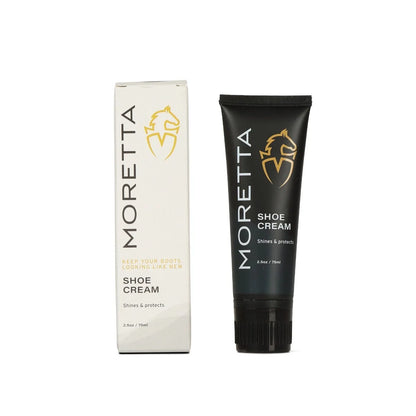 Moretta Shoe Cream (Black) - Leather Boot & Shoe Polish
