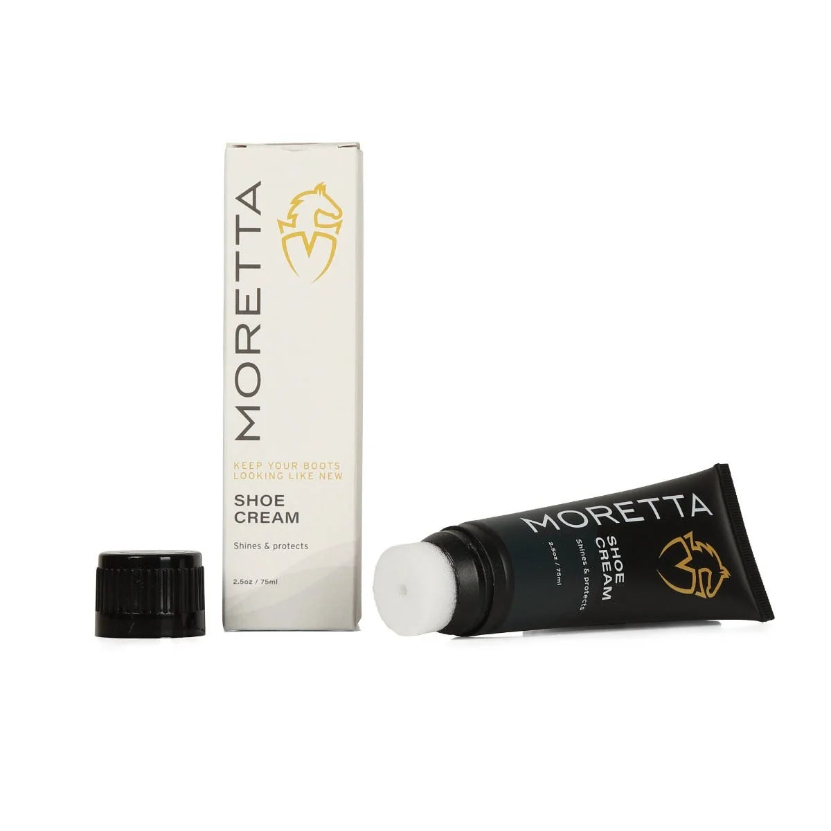 Moretta Shoe Cream (Black) - Leather Boot & Shoe Polish