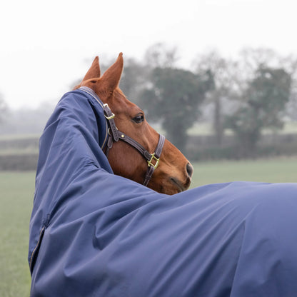 Shires Typhoon Lite Combo Rug - Navy Lightweight Turnout Rug