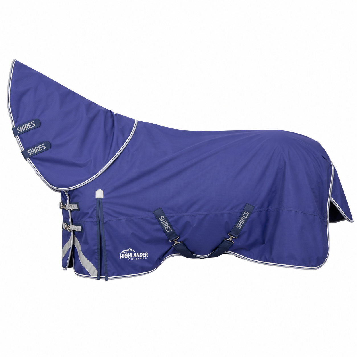Shires Highlander Original Lite Rug & Neck Set - Navy Turnout Rug